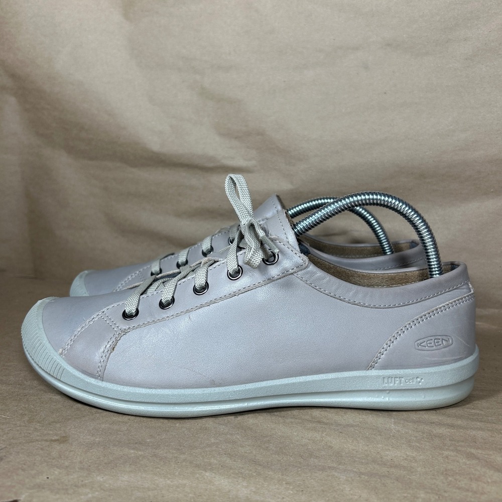 Keen Lorelai Sneakers Camp Shoes Women Size 11 Grey Leather Low Top 1020506
